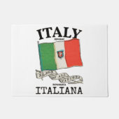 Vintage Italië Land Vlag Deurmat (Voorkant)