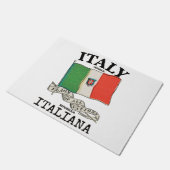 Vintage Italië Land Vlag Deurmat (Schuin)