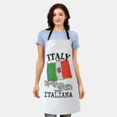 Vintage Italië Land Vlag Schort (Gedragen)