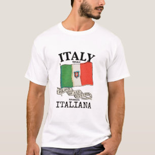 Vintage Italië Land Vlag T-shirt