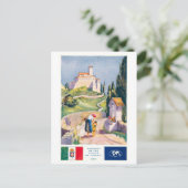 Vintage Italië Volkenbond Briefkaart (Staand voorkant)