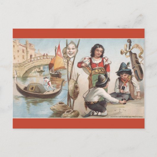 Vintage Italy Briefkaart (Voorkant)