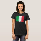 Vintage Italy Flag Italian Independence Day T-shirt (Voorkant volledig)