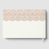 Vintage Ivory Bow Lace Bridal Shower Gastenboek (Achterkant)