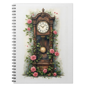 Vintage Ivy Rose Staande Klok Notitieboek