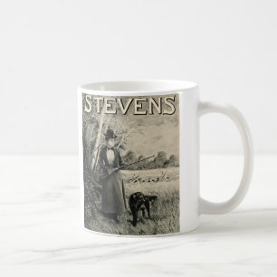 Vintage J Stevens Victoriaans Lady Pistool en koff Koffiemok