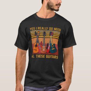 Vintage Ja, ik heb echt al die gitaren Gui nodig T-shirt
