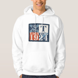 Vintage Jachten 1924 Patch – Zeilen Hoodie