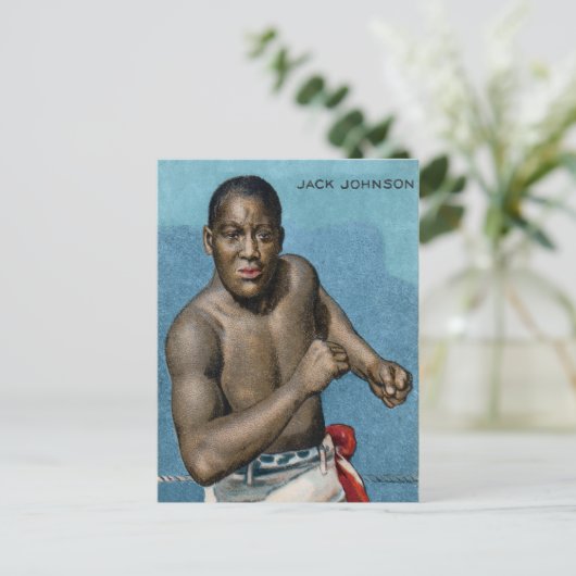 Vintage Jack Johnson Briefkaart (Staand voorkant)