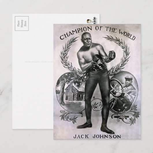 Vintage Jack Johnson Briefkaart (Voorkant / Achterkant)