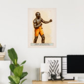 Vintage Jack Johnson Cigarette Kaart Poster (Thuiskantoor)