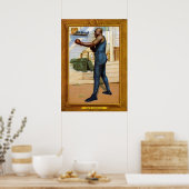 Vintage Jack Johnson Kaart Poster (Keuken)