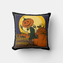 Vintage Jackolantern Halloween Pillow Kussen