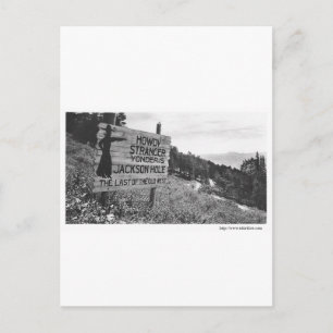 Vintage Jackson Hole Briefkaart