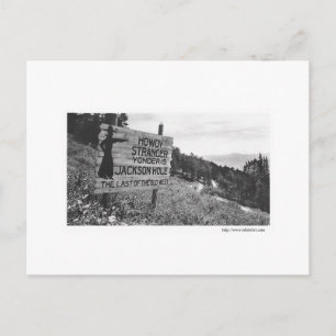 Vintage Jackson Hole Briefkaart