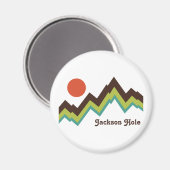 Vintage Jackson Hole Magneet (Voorkant / Achterkant)