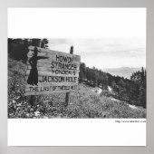 Vintage Jackson Hole Poster (Voorkant)