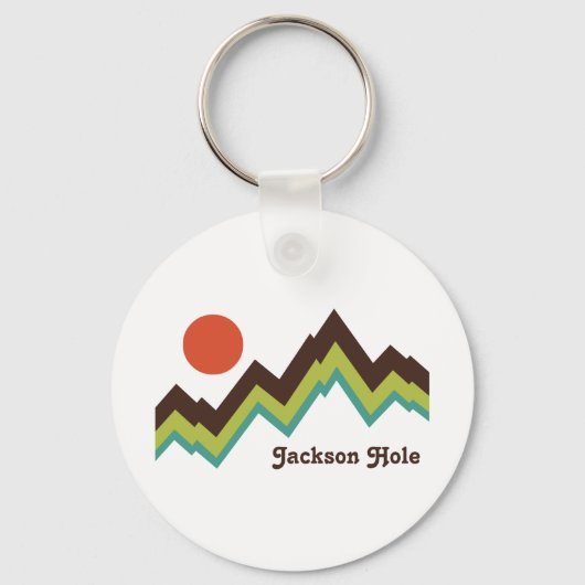 Vintage Jackson Hole Sleutelhanger (Voorkant)