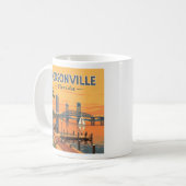 Vintage Jacksonville Florida Koffiemok (Voorkant links)