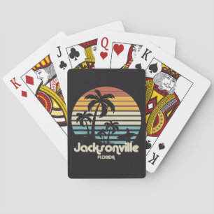 Vintage Jacksonville Florida Pokerkaarten