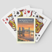 Vintage Jacksonville Florida Pokerkaarten (Achterkant)