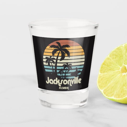 Vintage Jacksonville Florida Shot Glas (Voorkant)