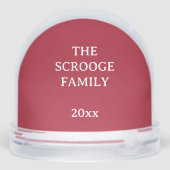 Vintage Jacob Marley Dickens A Christmas Carol Sneeuwbol (Achterkant)