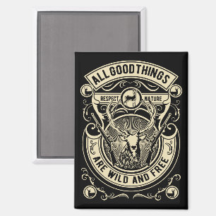 Vintage jagen magneet