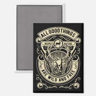 Vintage jagen magneet