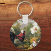 Vintage Jakob Bogdani De vuren vechten Sleutelhanger (Voorkant)