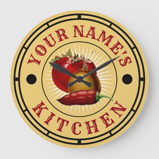 Vintage Jalapeno Tomato Onion Salsa Grote Klok (Voorkant)