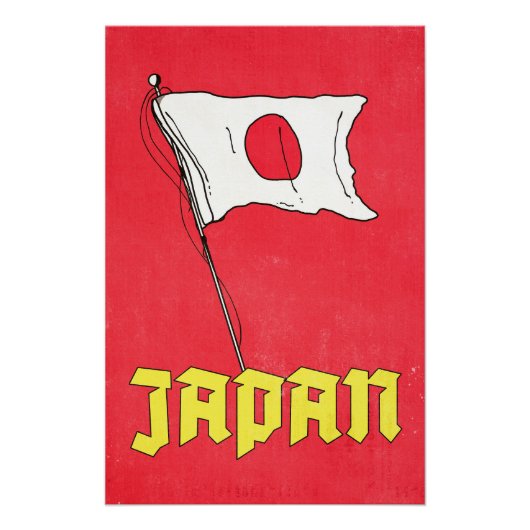 Vintage Japan Travel Poster (Voorkant)
