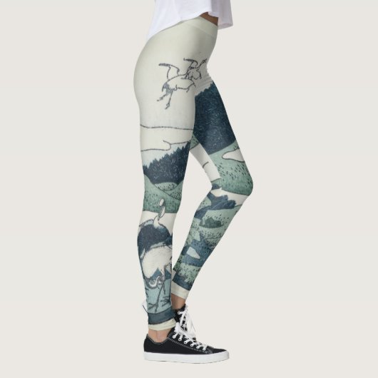 VINTAGE JAPANESE AFDRUKTE Leggings (Rechts)