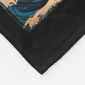 Vintage Japanese Art Kaiju Monster  Fleece Deken (Hoek)