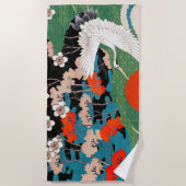 Vintage Japanese Art  Strandlaken (Voorkant)