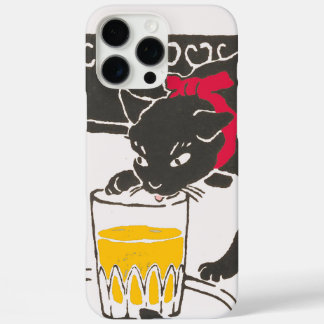 Vintage Japanese Beer Cat Art Goyo Retro iPhone 16 Pro Max Hoesje