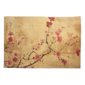 Vintage Japanese Cherry Blossom Kussensloop (Achterkant)