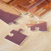 Vintage Japanese Street – Evening Light Puzzle Legpuzzel (Zijkant)