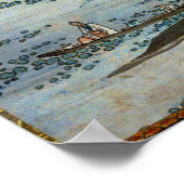 Vintage Japanese Zhou Maoshu Appreciating Lotuses Poster (Hoek)