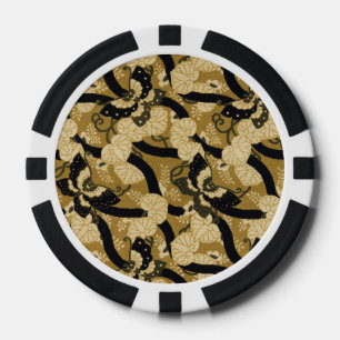 Vintage Japans Vlinder G.A. Audsley Patroon Poker Chips