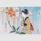 Vintage Japans Vrouw Decoupage Tissuepapier (Voorkant)