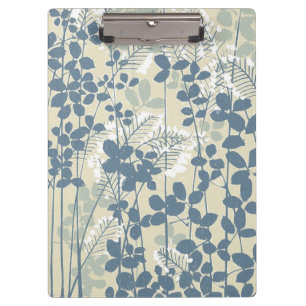Vintage Japanse Blauwe Botanische: Crème Blad Vare Klembord