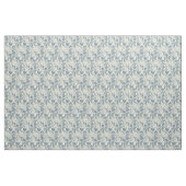 Vintage Japanse Blauwe Botanische: Crème Blad Vare Stof (Yard (91,4 cm))