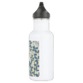 Vintage Japanse Blauwe Botanische: Crème Blad Vare Waterfles (Rechts)