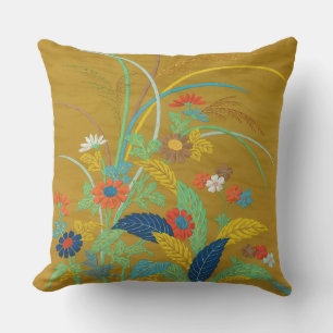 Vintage Japanse Bloem Wilde Bloem G.A. Audsley Buitenkussen