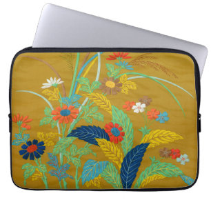 Vintage Japanse Bloem Wilde Bloem G.A. Audsley Laptop Sleeve