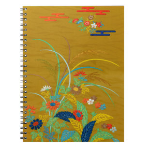 Vintage Japanse Bloem Wilde Bloem G.A. Audsley Notitieboek