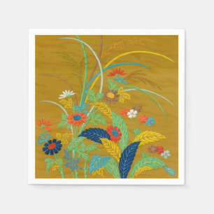 Vintage Japanse Bloem Wilde Bloem G.A. Audsley Servet
