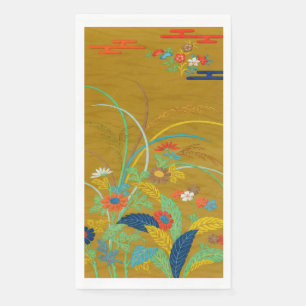 Vintage Japanse Bloem Wilde Bloem G.A. Audsley Servet