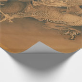 Vintage Japanse Draak Cadeaupapier (Hoek)